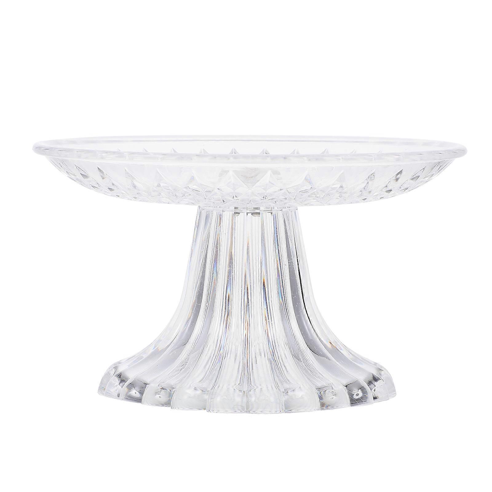 Transparent Acrylic Fruit Plate for Party Use Detachable Design Safe and Stable 15cm
