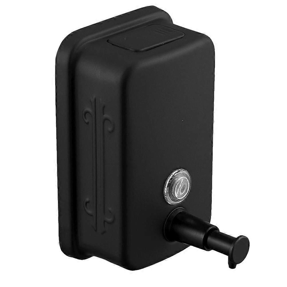 Soap Dispenser for Wall 1Pcs Black Space-Saving Mount Stainless for Storage Use