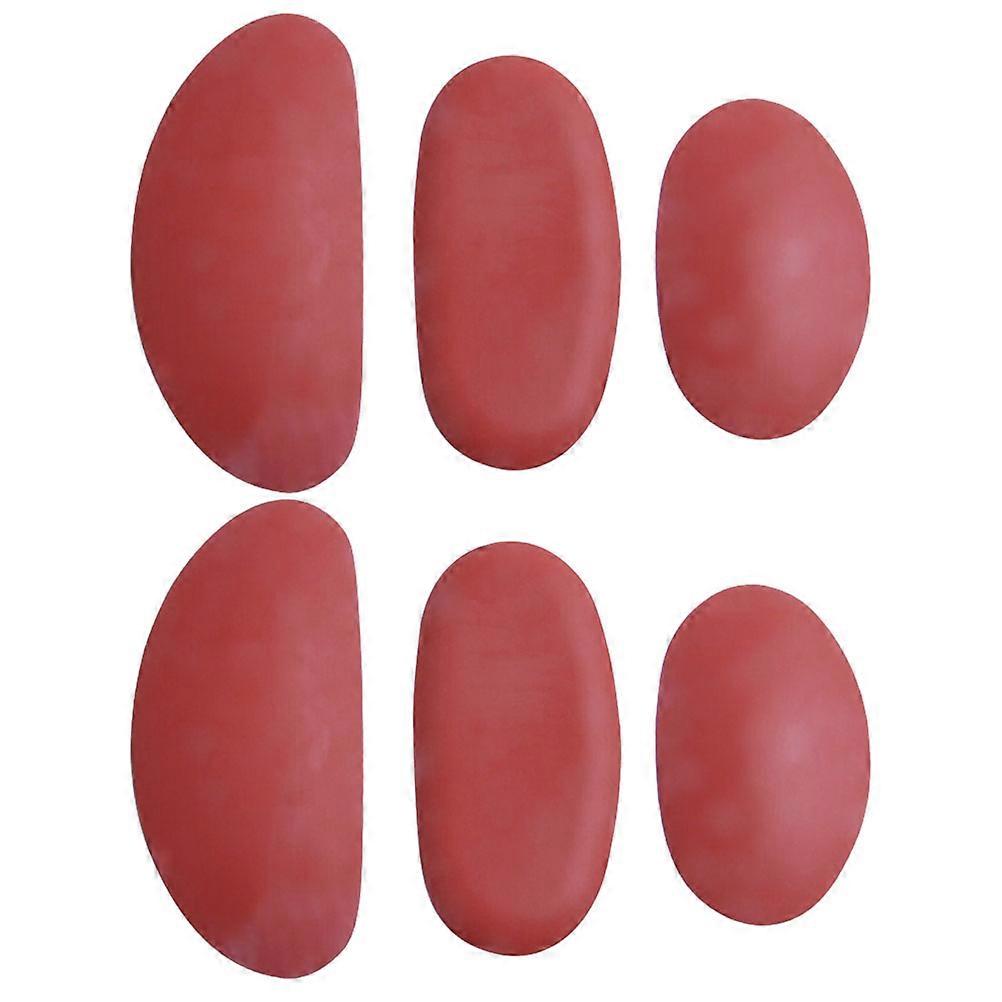 Pottery Tools 6Pcs Silicone Molding Tools Ideal For All DIY Pottery Projects Featuring Practical Design And Durable Brown Material