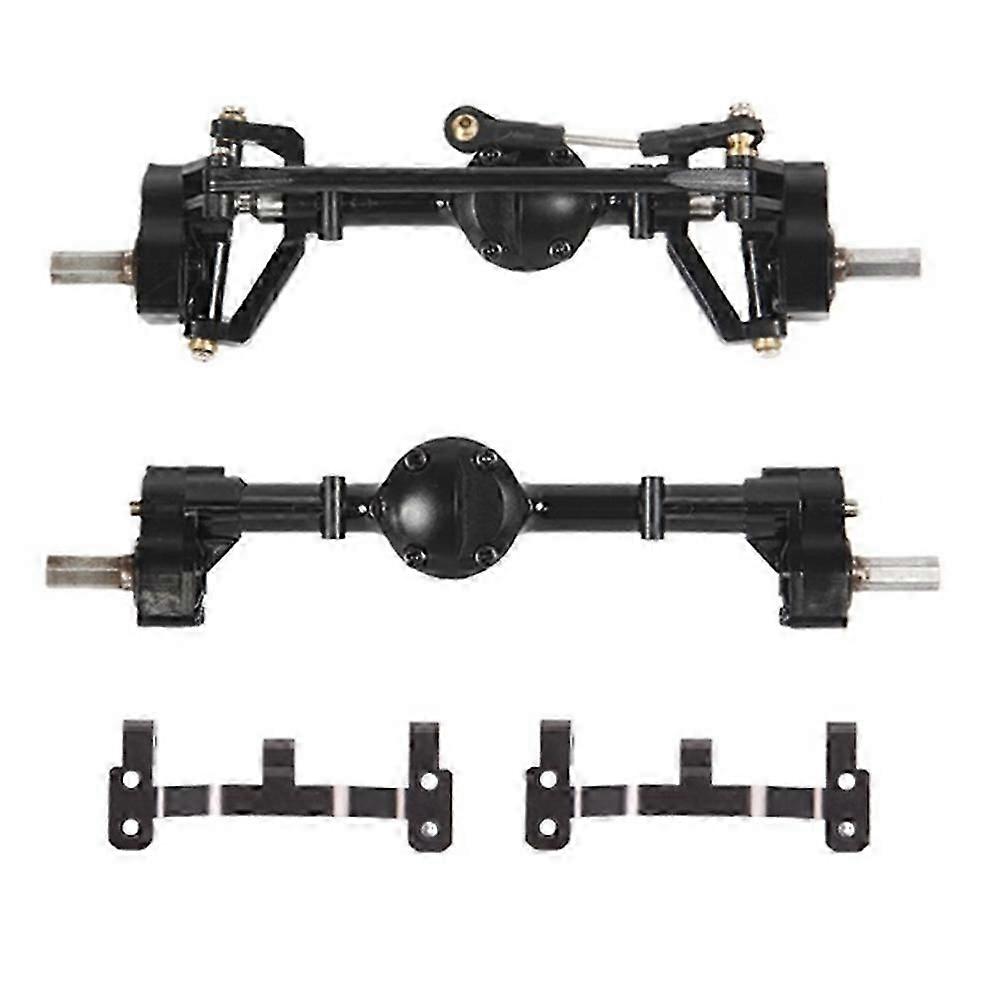 Front and Rear Portal Axle with Metal Link Rod Base suitable for 1/12 RC Car