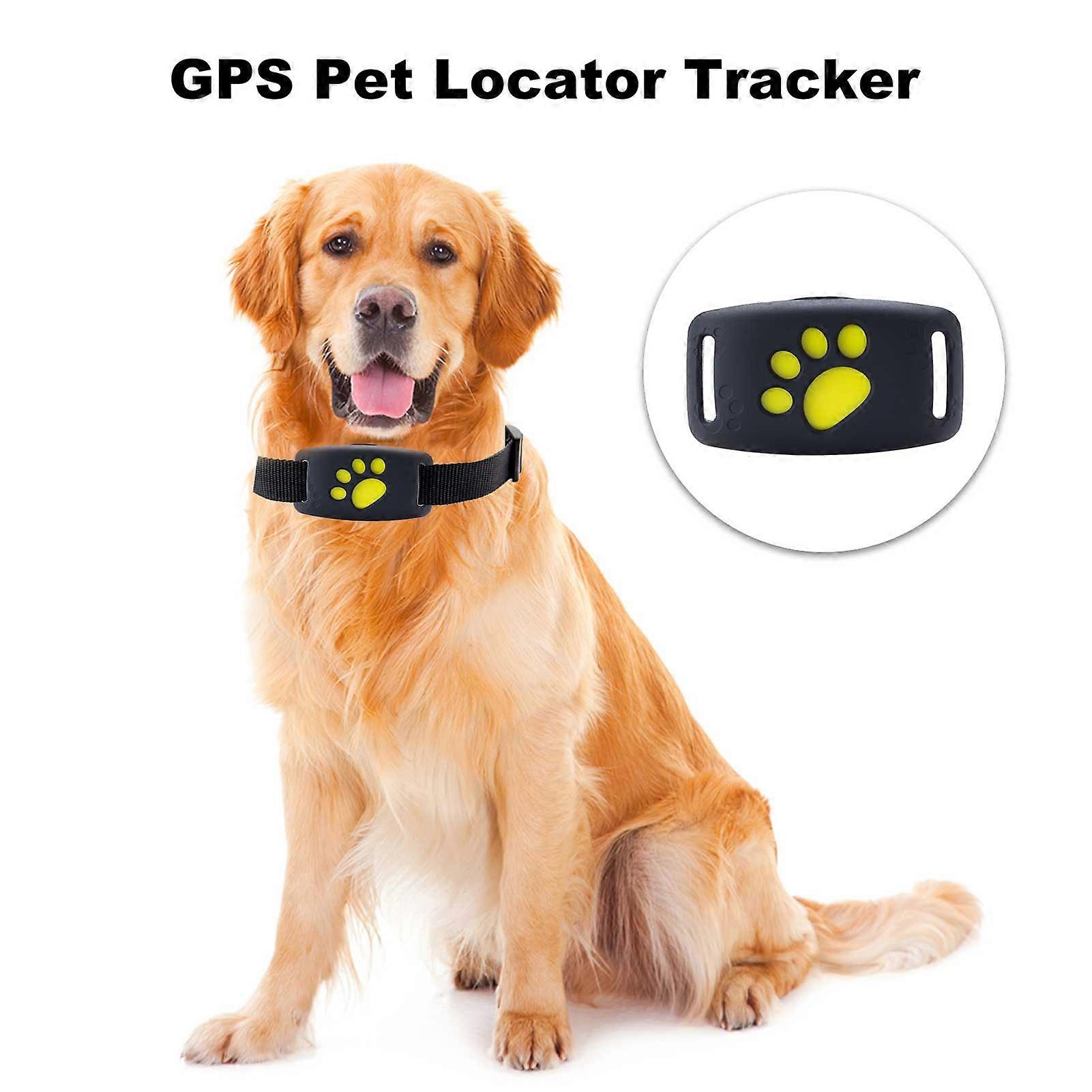 GPS Locator Tracker, Pet Device, Waterproof Dog Tracker Collar with GPS, Wireless Anti-Lost Sensor Device GPS+LBS Positioning