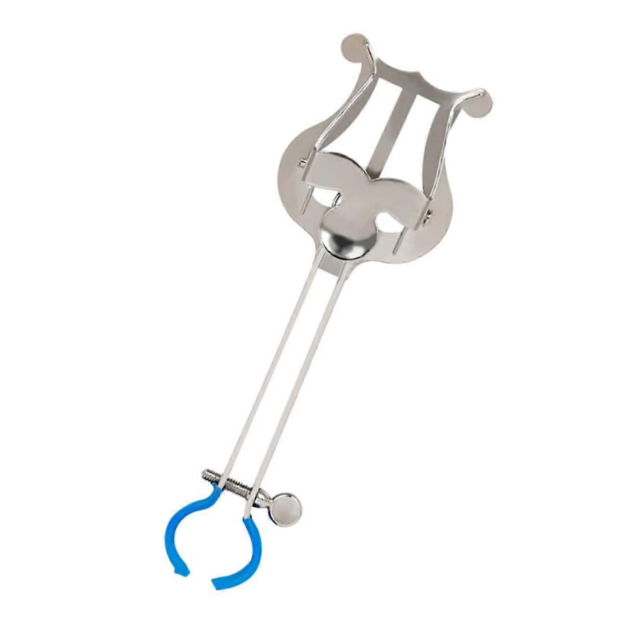 Trumpet Sheet Music Stand Holder, Small Silver Clipon with Fine Craftsmanship, Lightweight and Portable, for Musicians