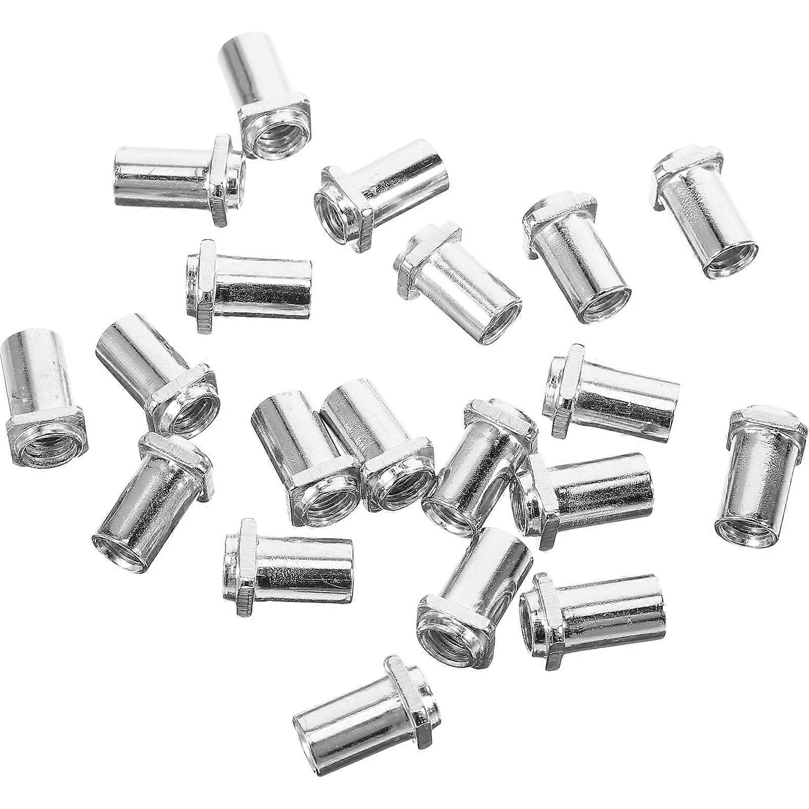 Swivel Nuts For Drum Lugs Tension Reception Hardware Musical Instruments Iron 1.5x0.9cm 20Pcs