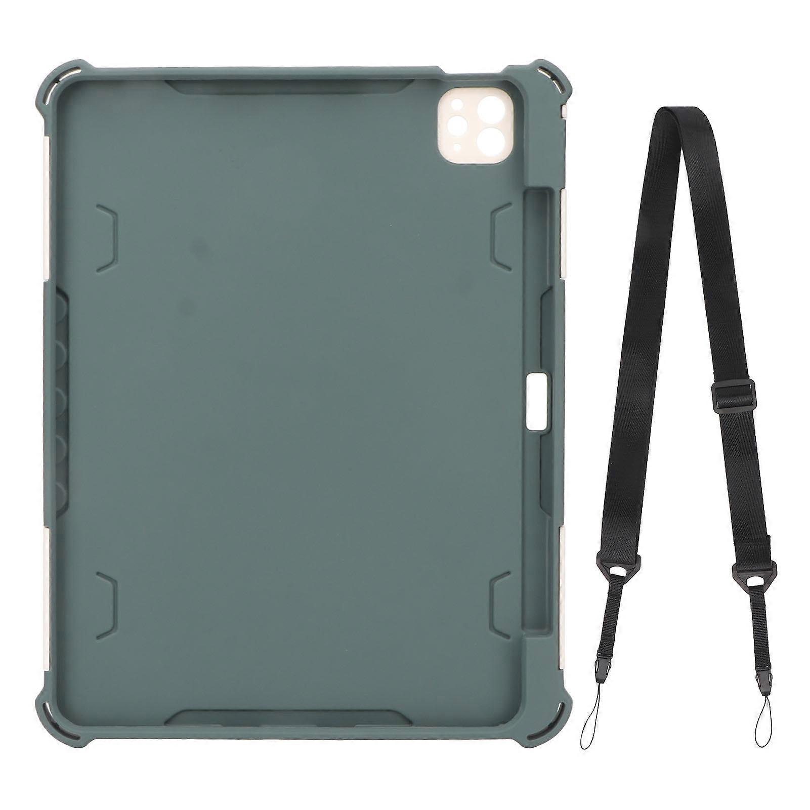 Protective Cover Heavy Duty PC TPU Shockproof Case with Removable Shoulder Strap for IOS Tablet Pro 2022/2021 11in