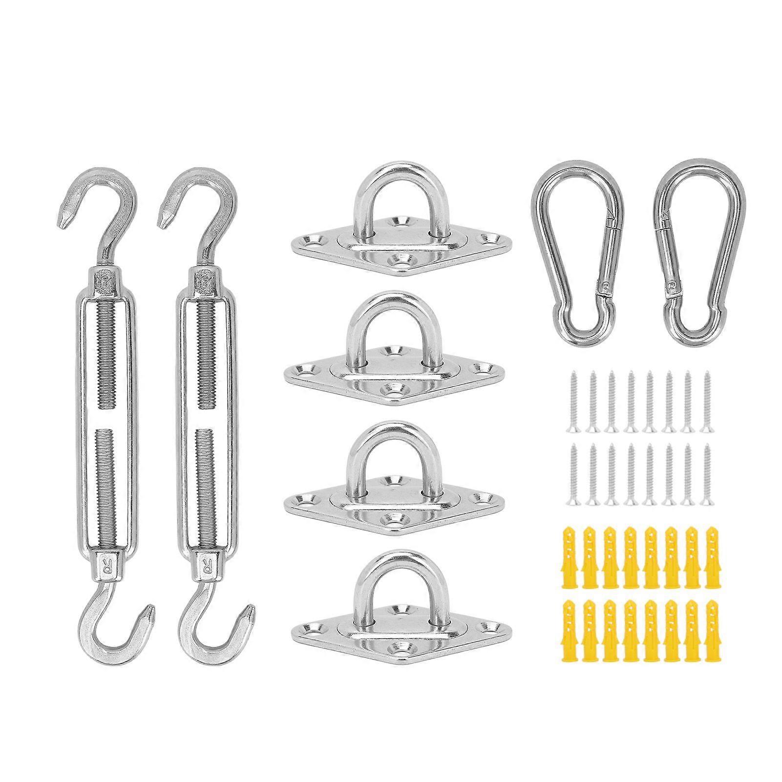 Sun Shade Sail Hardware Kit Sturdy Structure Stainless Steel Sunshades Canopy Installation Kit YMHC