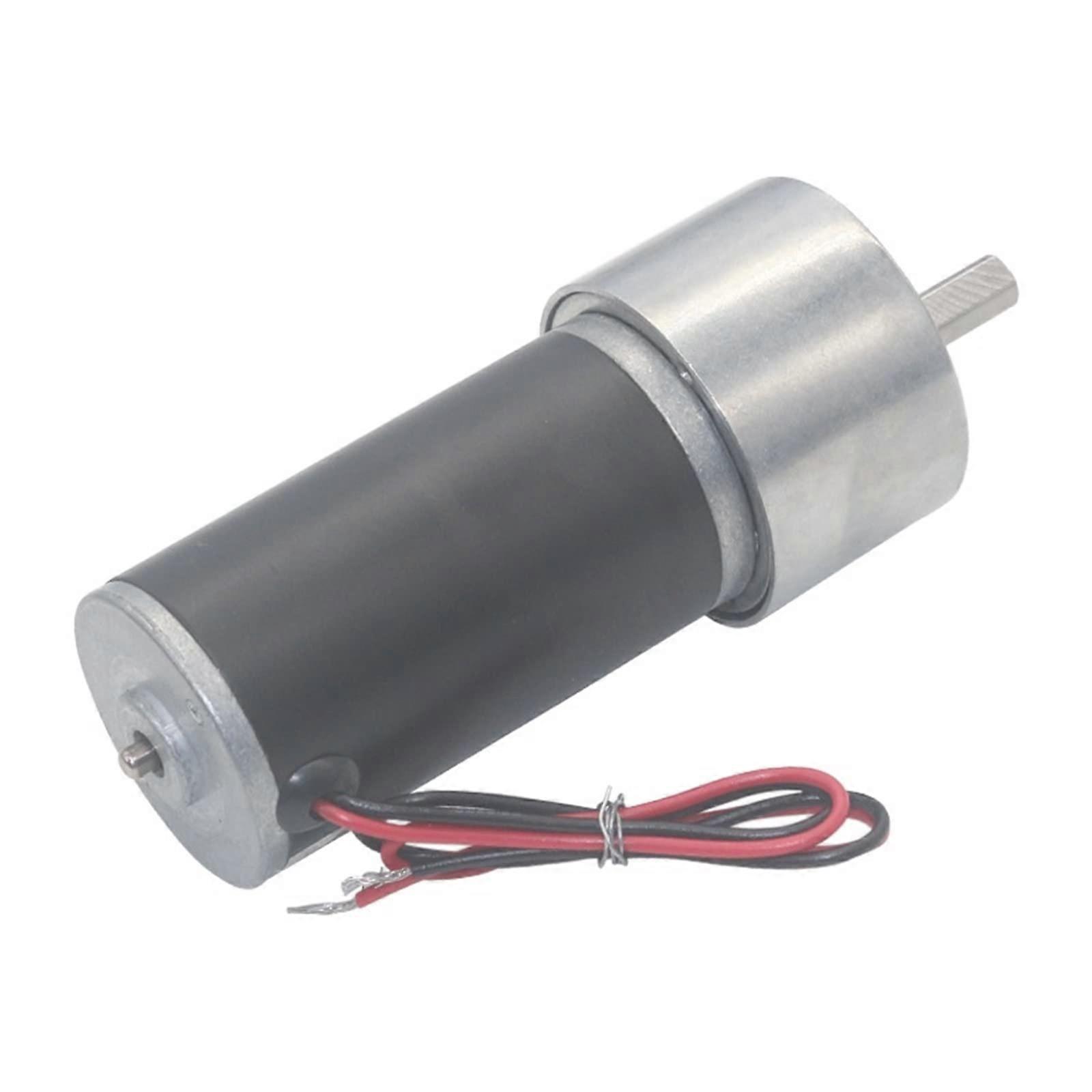 Geared DC Motor JGB37-31ZY PMDC, 12V/24V, Low Noise High Torque Reversible Adjustable Speed Mini Curtain Motor