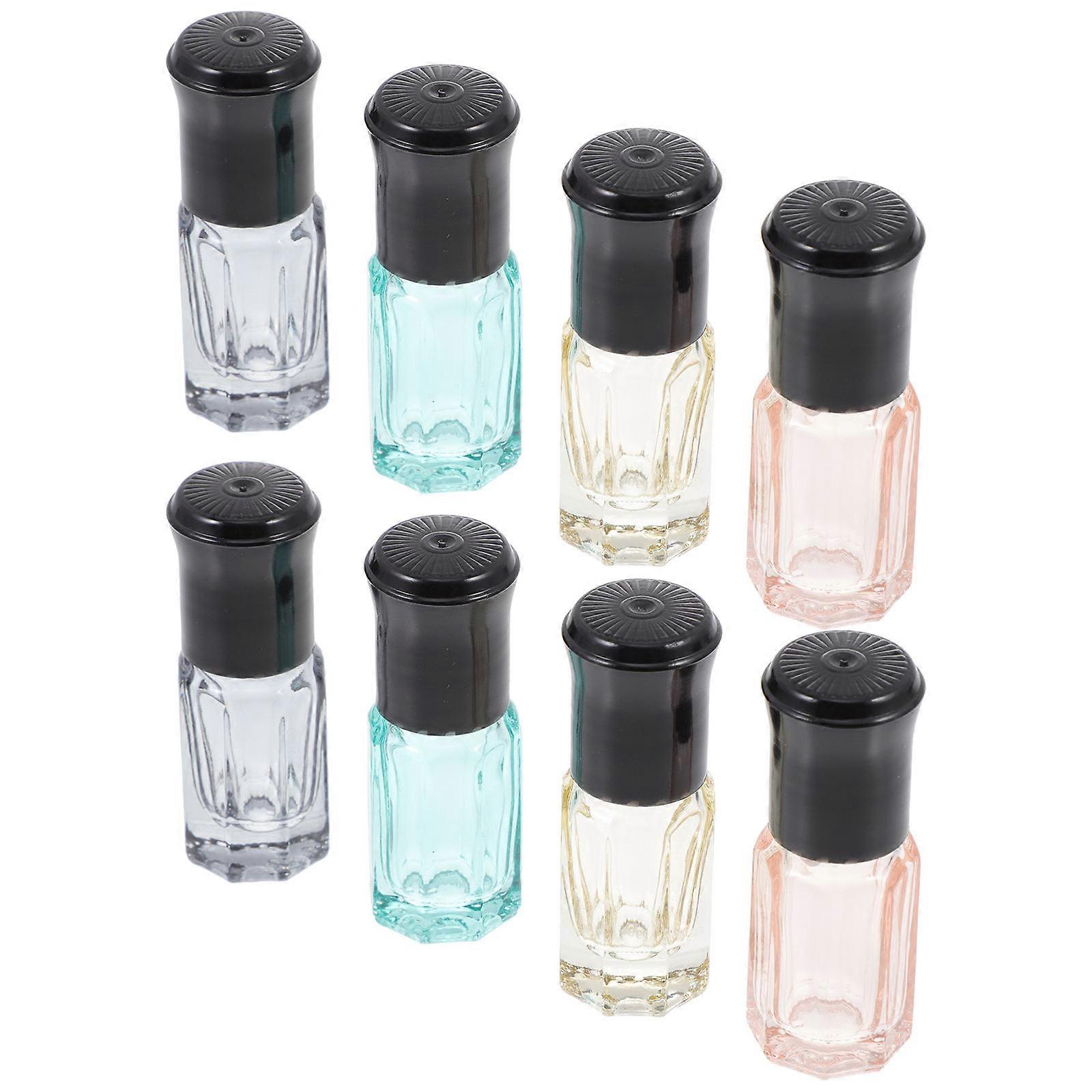 Essential Oil Glass Bottle Portable Roll On Bottle For Women Daily Use 3ml 8Pcs