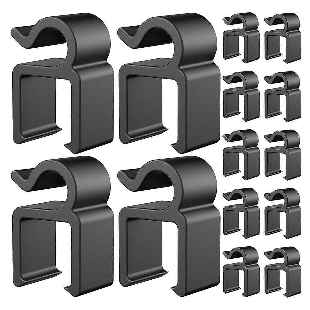 Utility Hooks Plastic Lazy Holder Design For Office Use Sturdy Stability Cable Management 20Pcs