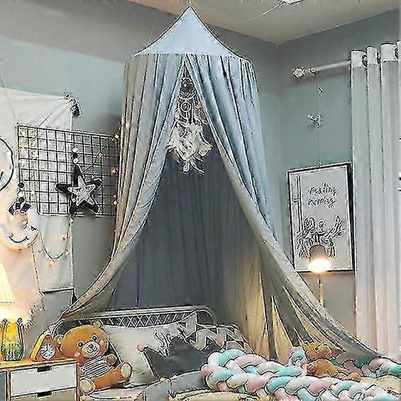 Baby Canopy Chiffon Baby Canopy Crib Play Tent Nursery Canopy Height: 240cm Hem Length: 260cm-XinHan 0619