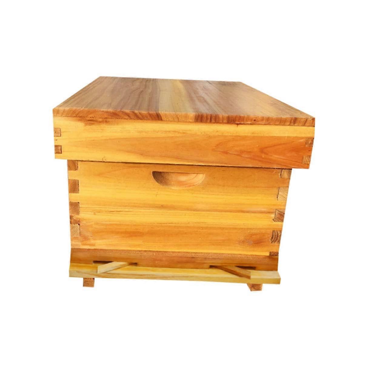 1 Set Beekeeping Box Outdoor Beekeeper Supply Lightweight and Easy to Install with Escape Prevention for Safe Garden Productivity Enhancement