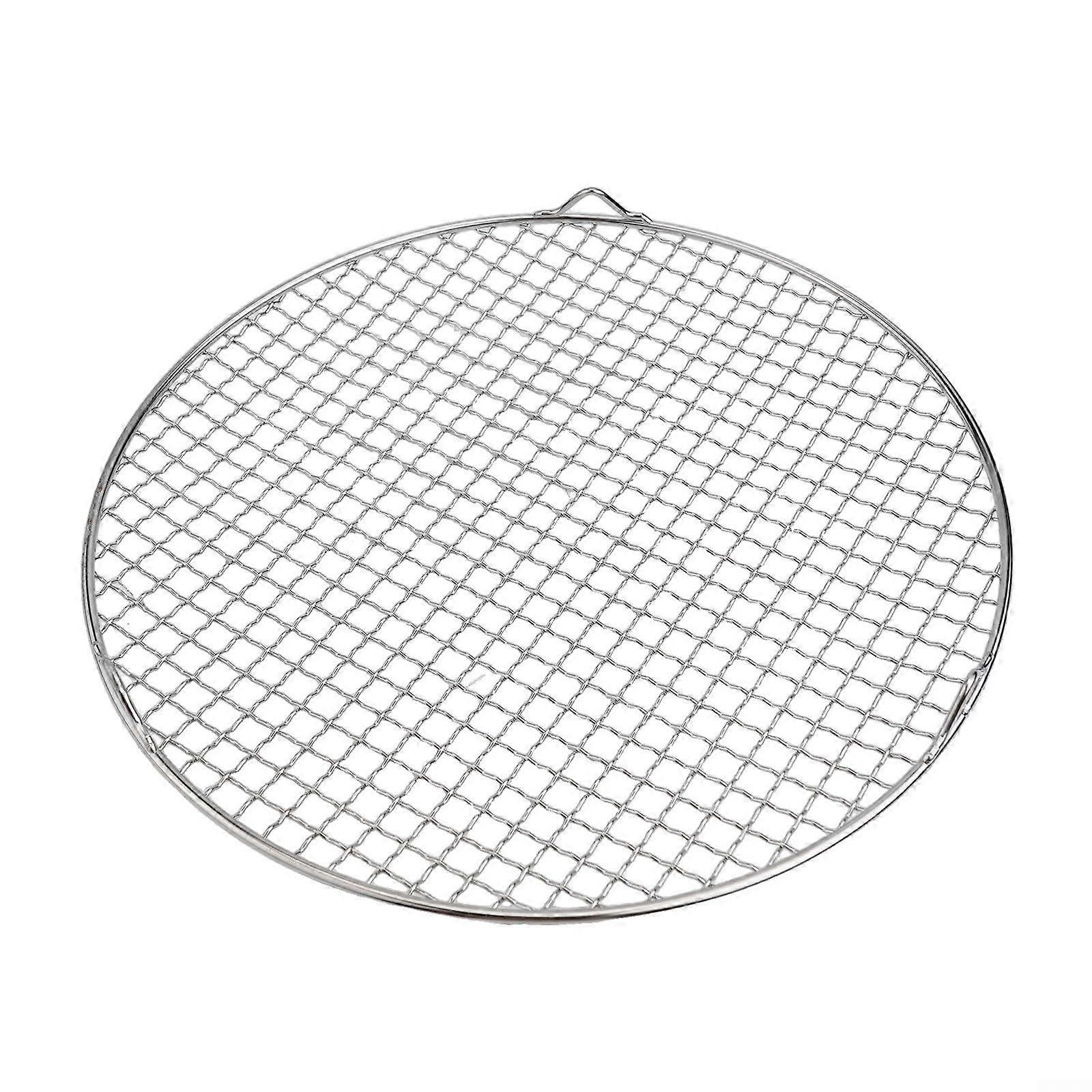 Professional round cooling rack made of 201 stainless steel for even heating and efficient air circulation (35 cm).
