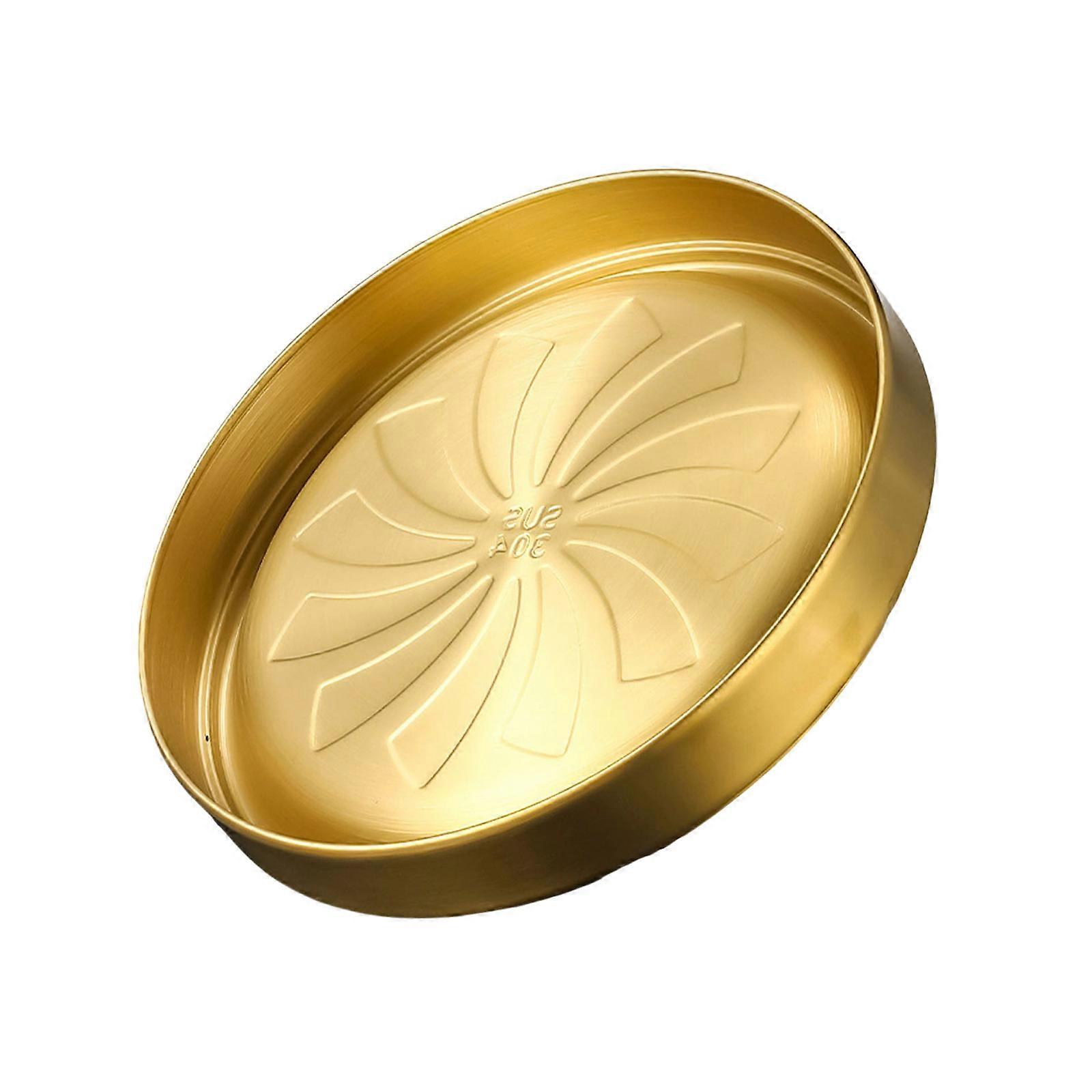 304 Stainless Steel Serving Dish Double Layer Serving Tray Heat Retention Tableware For Banquets And Home Use  gold