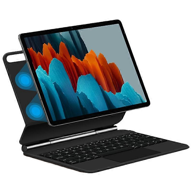 עבור Samsung Galaxy Tab S10 FE S10 S9 FE S9 S8 S7 מקלדת תואמת Bluetooth צפה מגנטית Lea