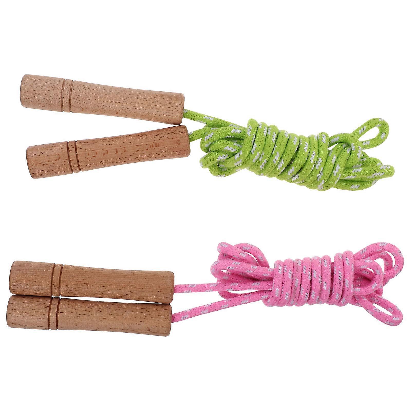 Outdoor Jump Rope Fitness Jump Rope For Women Adjustable Length Physical Education Use 2Pcs