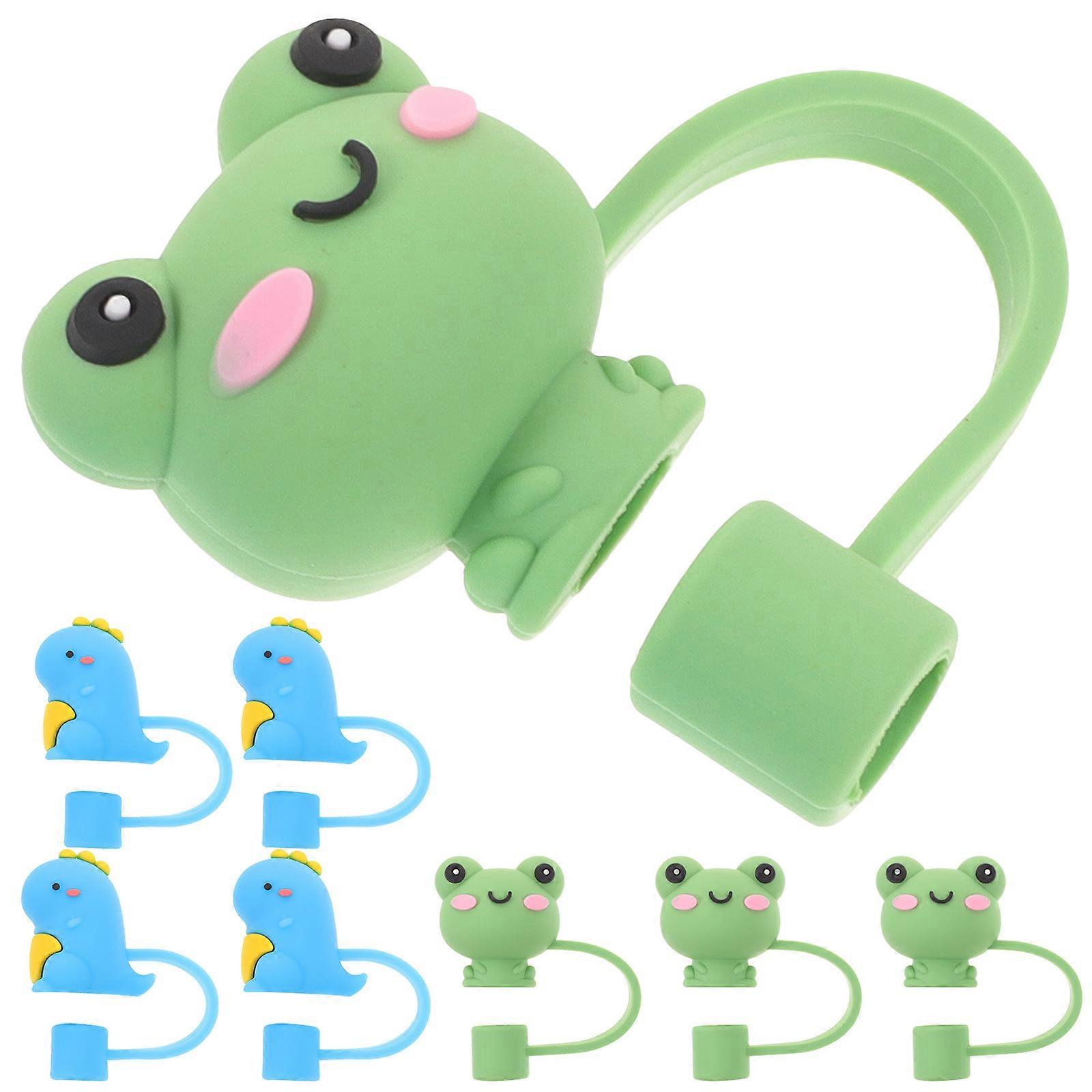 Drinking Straw Covers Silicone Material Party Decorations 8Pcs