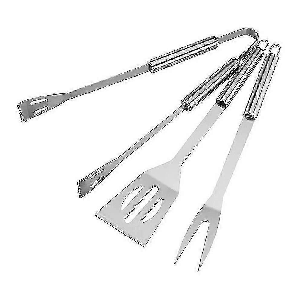 3-Piece Stainless Steel BBQ Tool Set