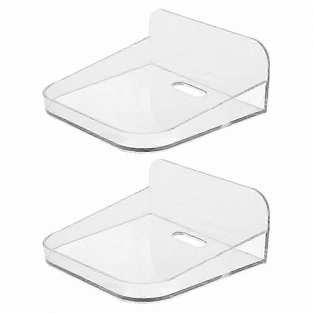 2pcs Drill-Free Camera Shelf Wall Mount Storage for Small Cameras and Accessories Long Floating Shelves Wall Organizer Solution