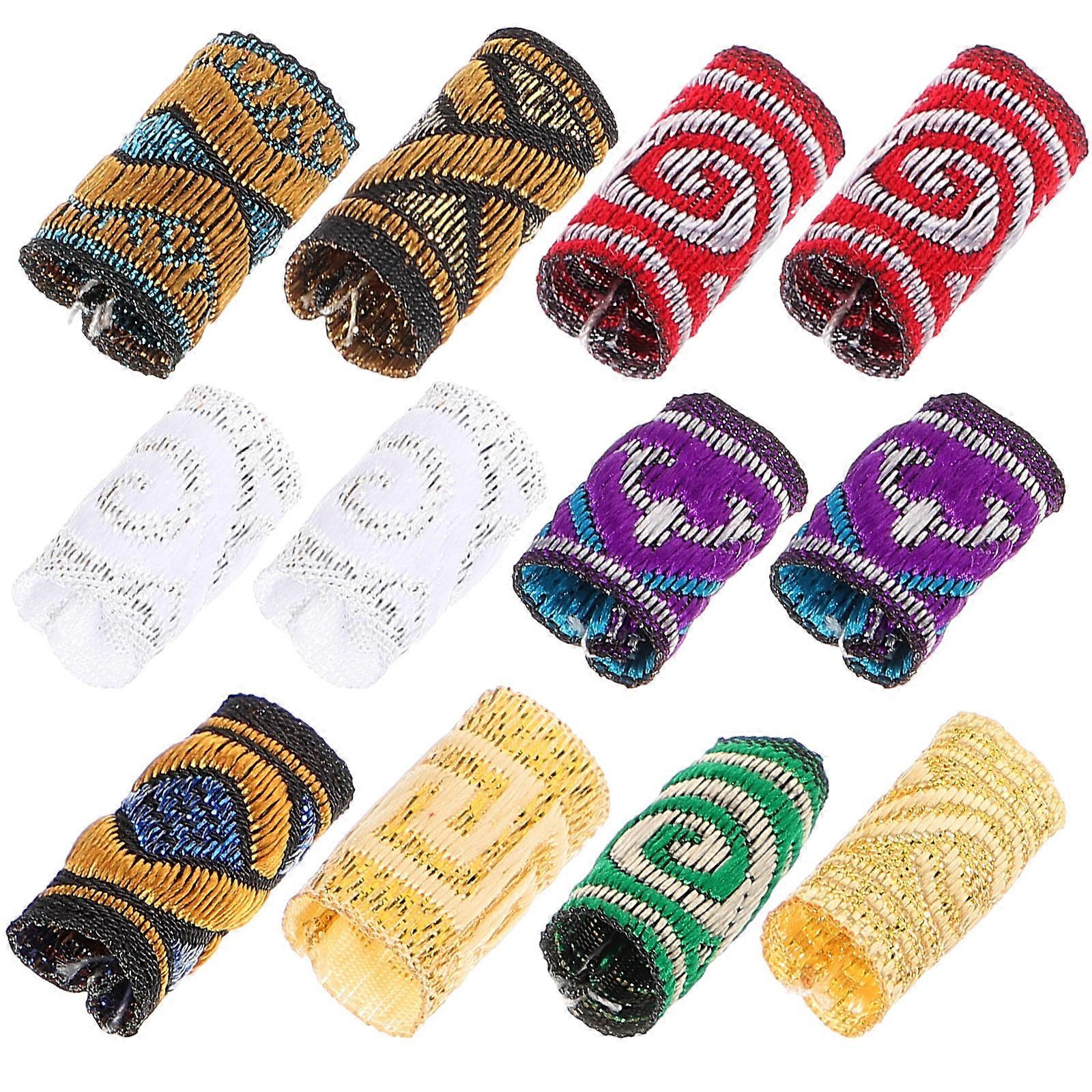 الأصفاد جديلة الشعر القماش الملون للمجدل وذيل الحصان لون متنوع رائع للزينة