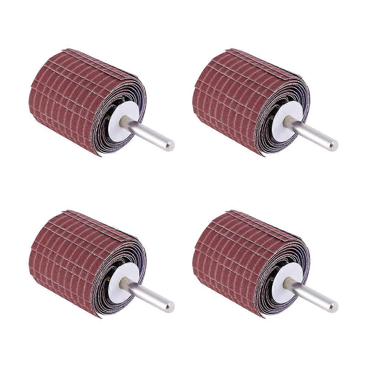 Sandpaper Wire Wheel Grinding Head Tool for Grinding Use 4Pcs Brown Abrasive