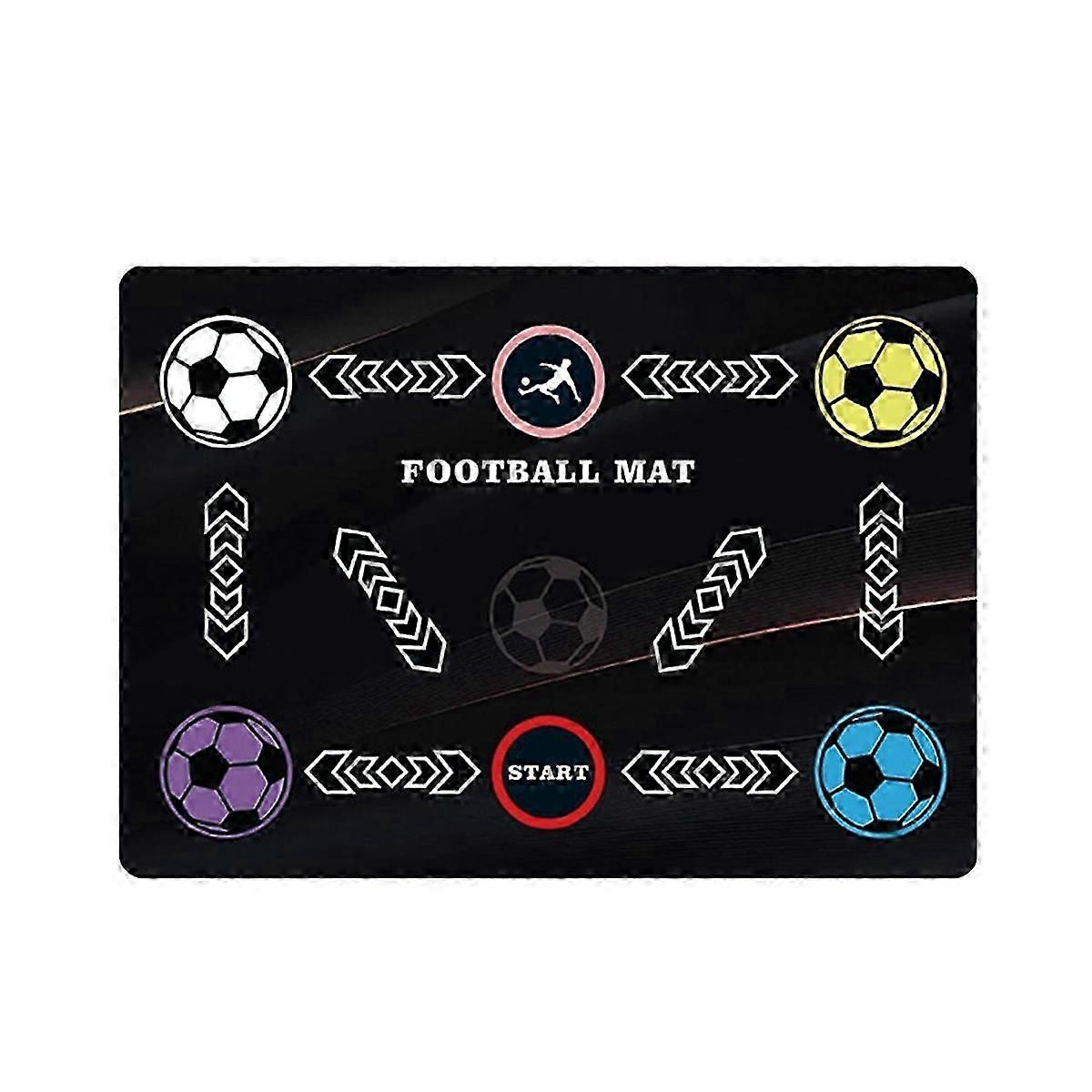 Soccer Training Mat, Football Footwork Training Equipment Mat Non-Slip Silent Soccer Mat for All Lev