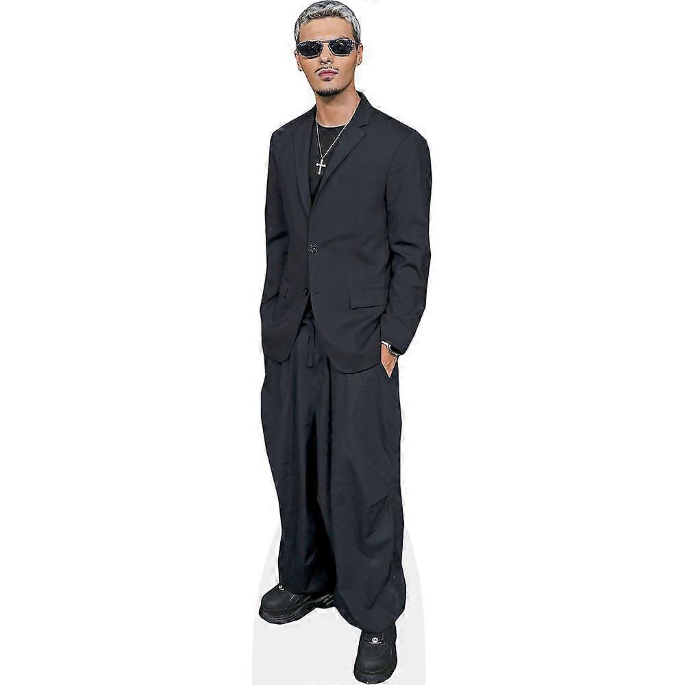 Abraham Mateo (Black Outfit) Cardboard Cutout (lifesize OR mini size). Standee. Stand Up.