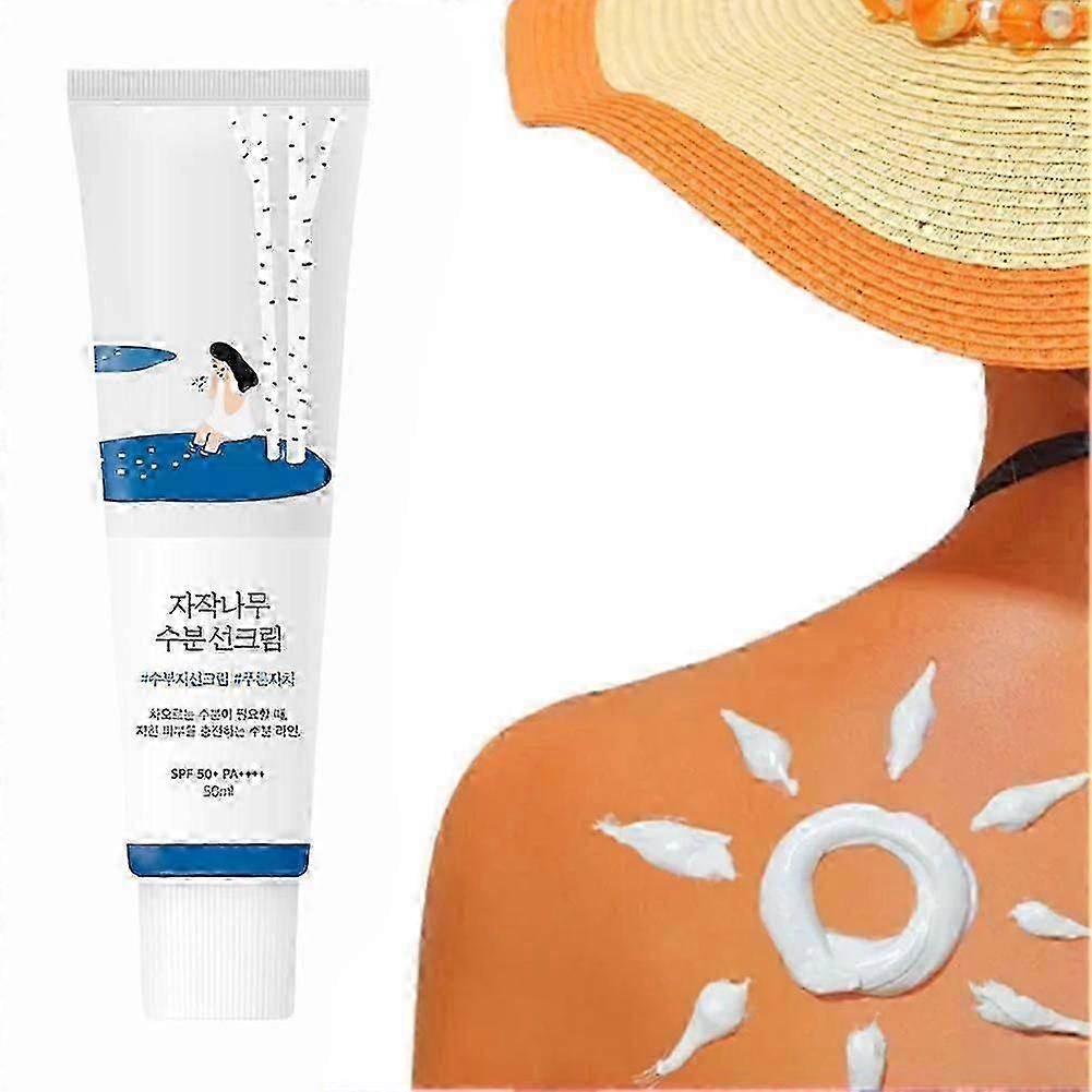 50Ml Suc de mesteacăn hidratant Sunscreen Spf50+ Refreshing Not Sticky Facial Isolation Sunscreen