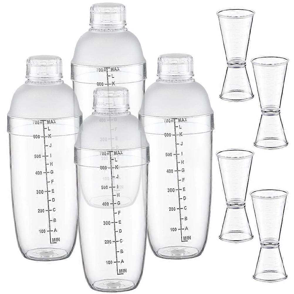 Plastic Drink Mixer Transparent Milk Tea Shaker for 1Set