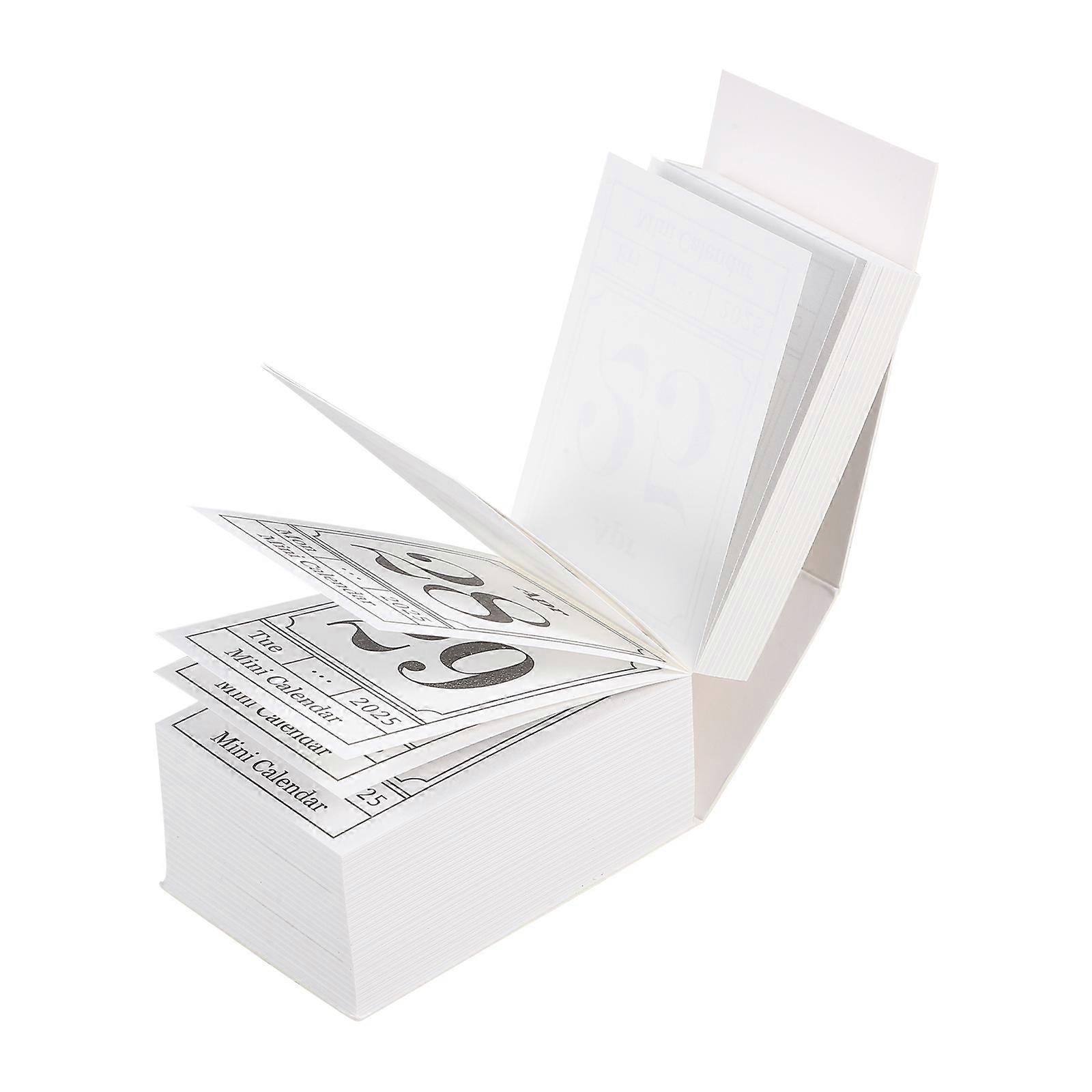 Standing Desk Calendar Desktop Standing Calendar Paper Material Home Desk Use Office Decorations Tearable Pages 1Set