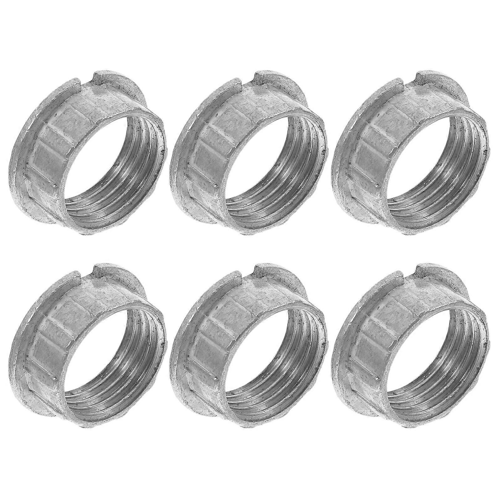 Light Base Holder Easy Installation Round Sleek Design For Home Lighting 6Pcs