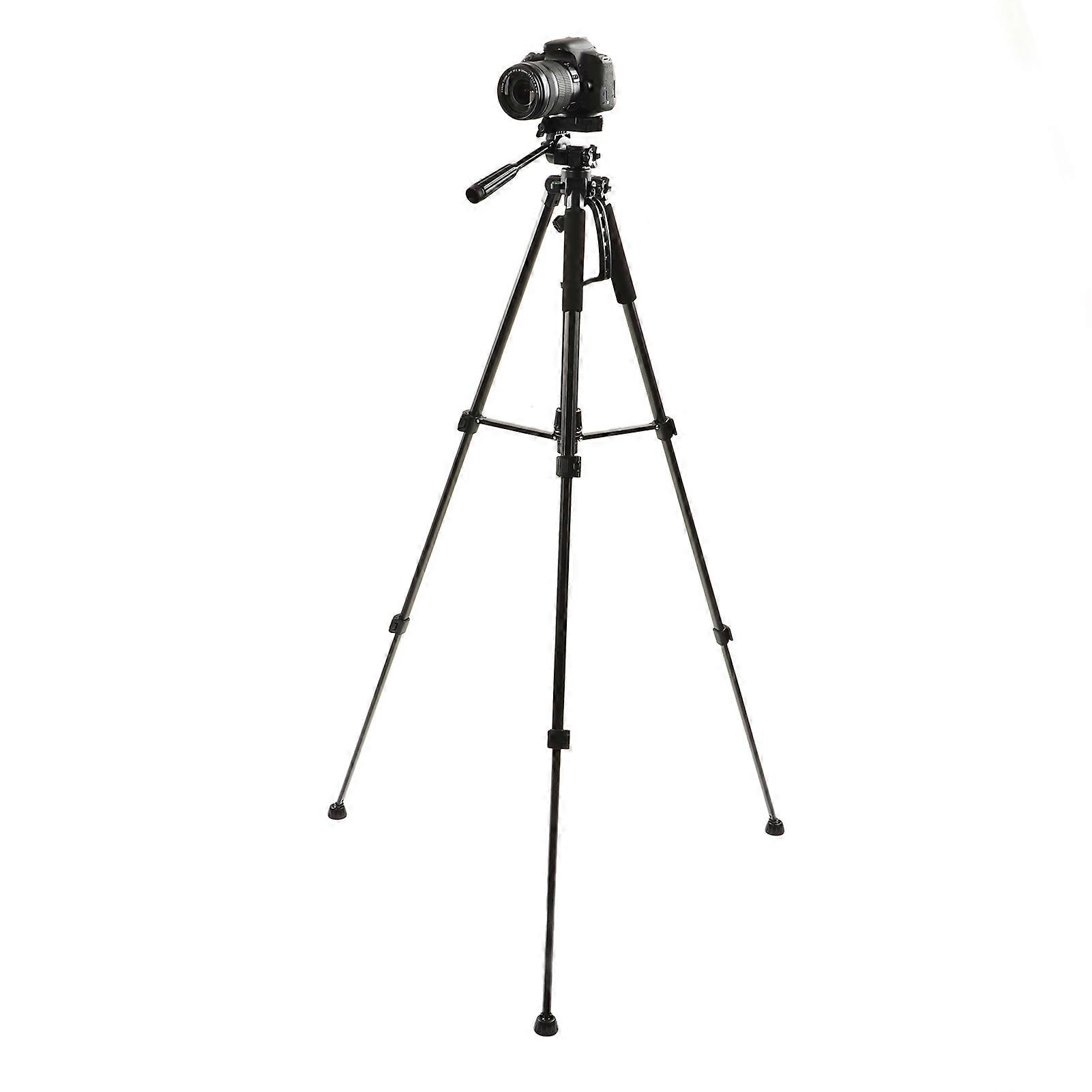 Camera Tripod Cell Phone Tripod Extendable Tripod Stand for Live Stream Makeup Compatible with DSLR Cameras Cell Phones