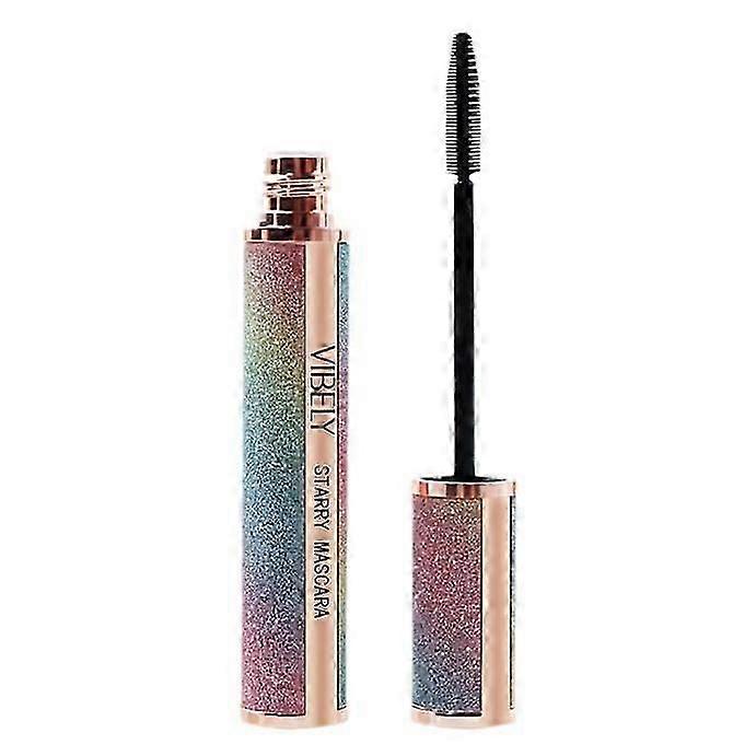 Silk Fiber Lash Mascara Black, Tubing Mascara Waterproof, Longer & Thicker Lashes, Voluminous Eyelashes, Clump-Free, Long-Lasting, Natural Smudge-Proo