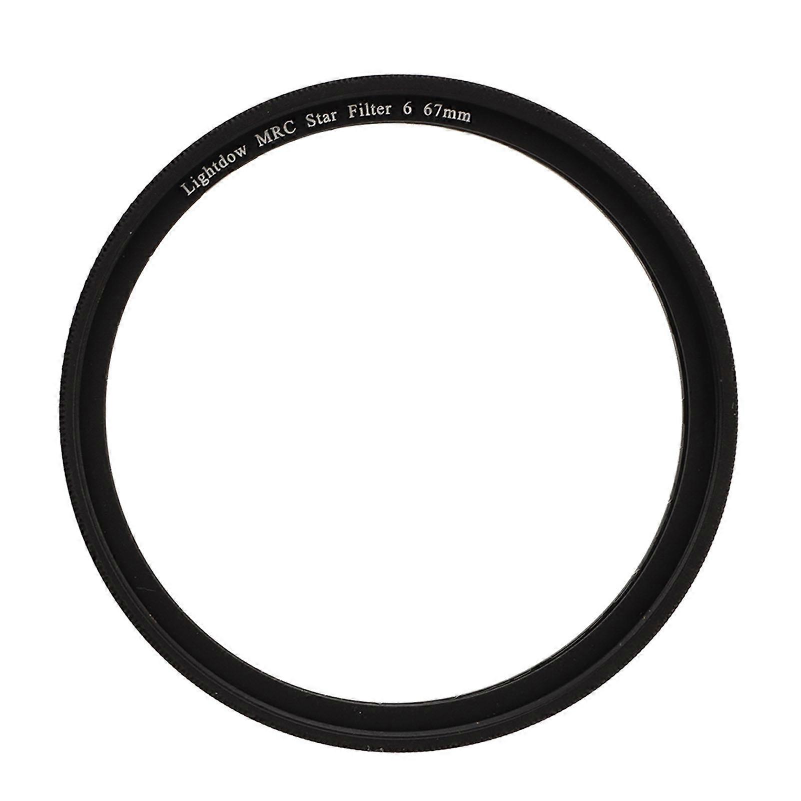 Star Filter 6 Line High Definition Coating Adjustable Cross Screen  Effect Filter for Camera 67mm