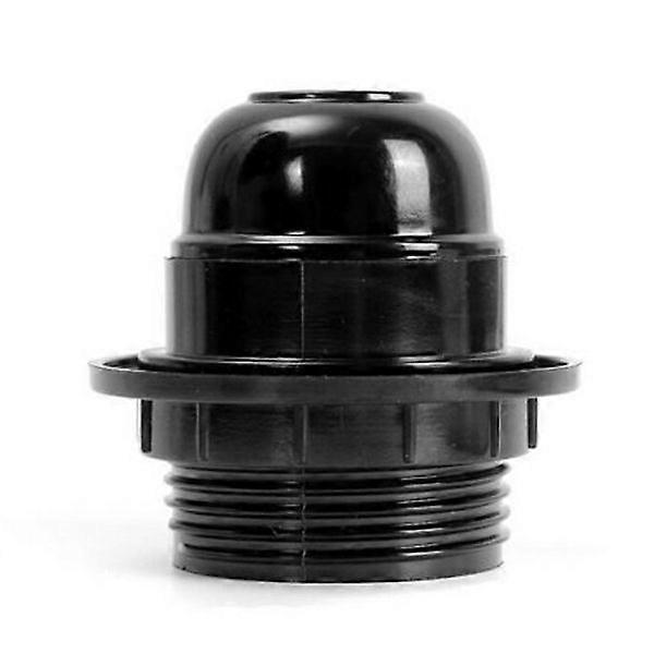 4 pcs Lamp Holder for E27 Bulb Practical Socket（Black）