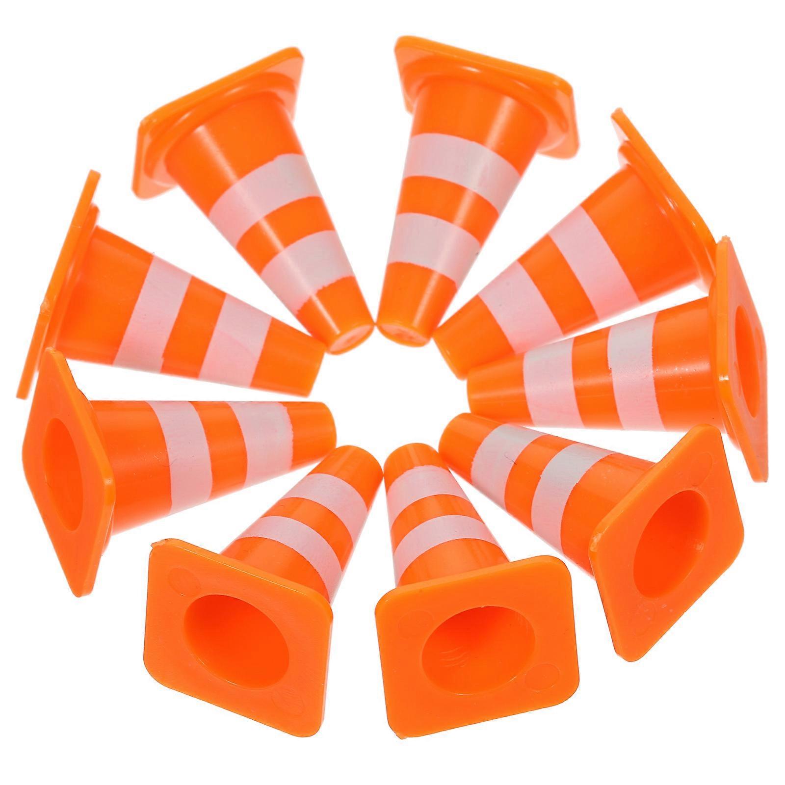 Traffic Cognitive Toys for Kids – Miniature Orange Traffic Cones for Educational Play, Road & Imaginative Role Play, Ideal for Family Interaction