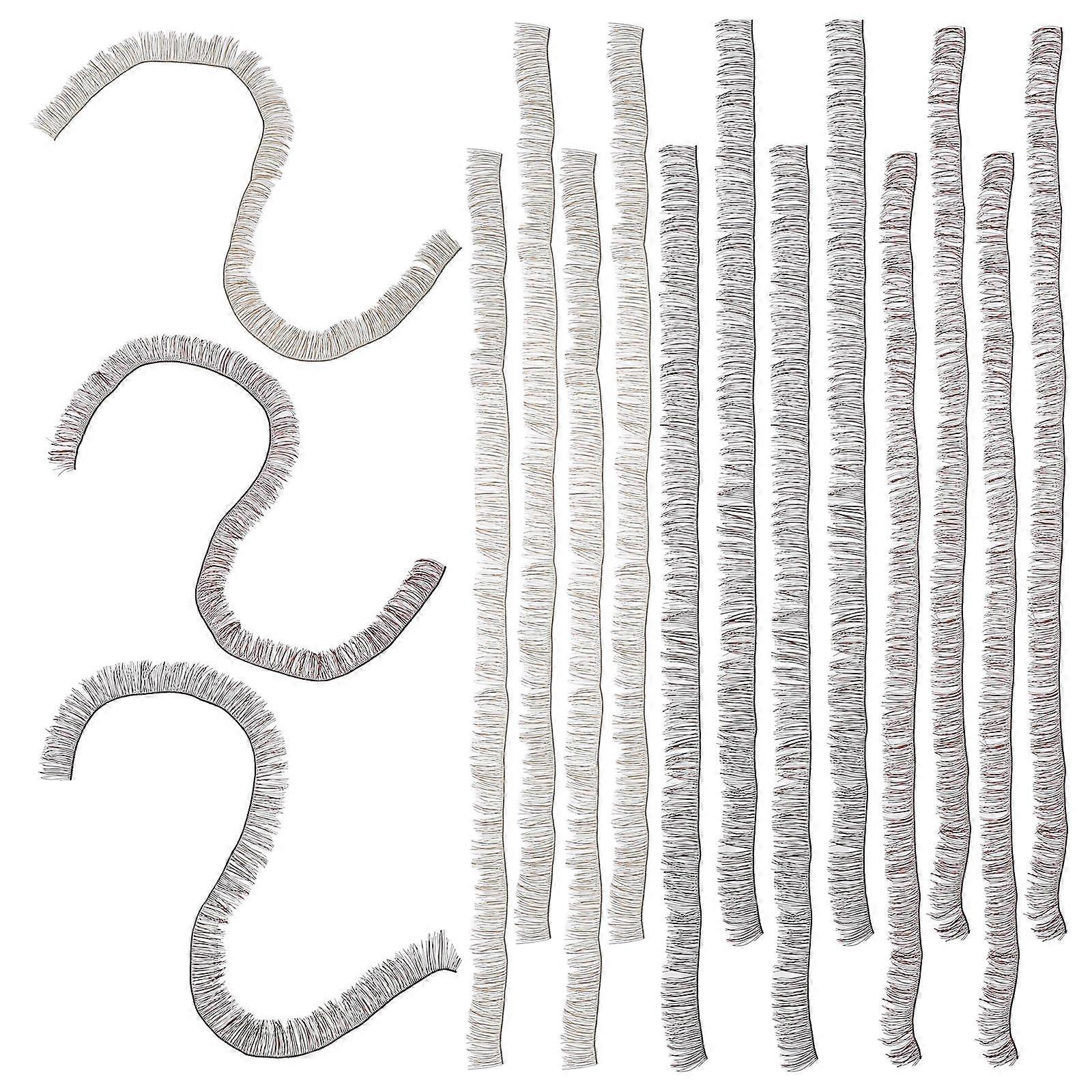 15pcs Doll Fake Eyelashes Strips DIY Artificial Eyelash Accessories for Reborn Dolls to Enhance Natural Look and Charm