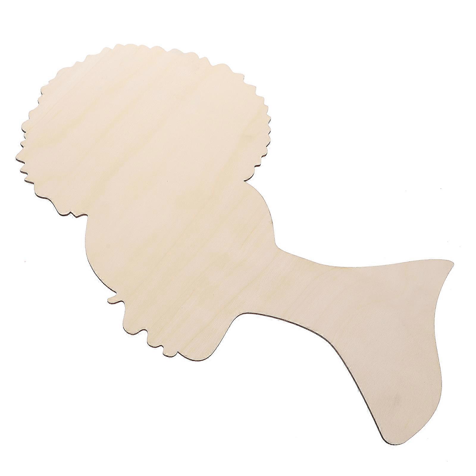 Hanging Craft Accessories Wreath Head Mold In Khaki For DIY Craft Projects 39X23X0.20CM 1Pcs