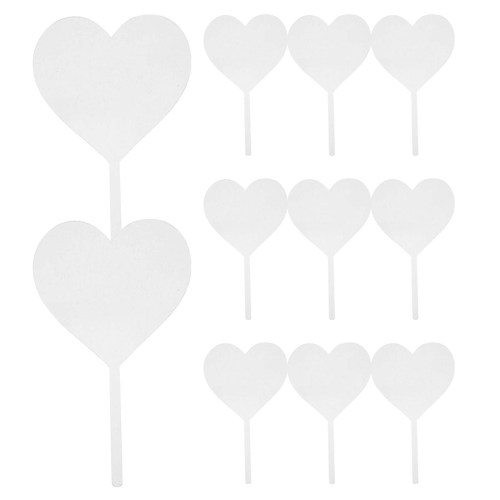 15pcs Clear Acrylic Cupcake Toppers for DIY Birthday Party Decorations