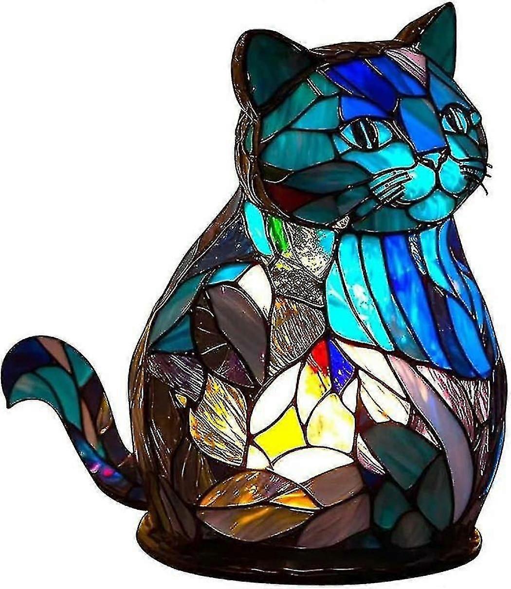 Animal Table Lamp Series, Stained Glass Animal Night Light