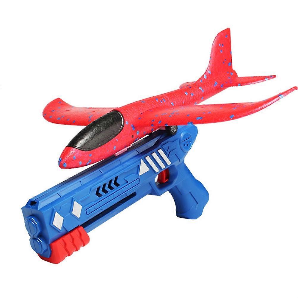 1Set Foam Catapult Airplane Children Outdoor Toy Hand Throwing Launcher Glider Model Catapult Plane Aircraft Game Toy