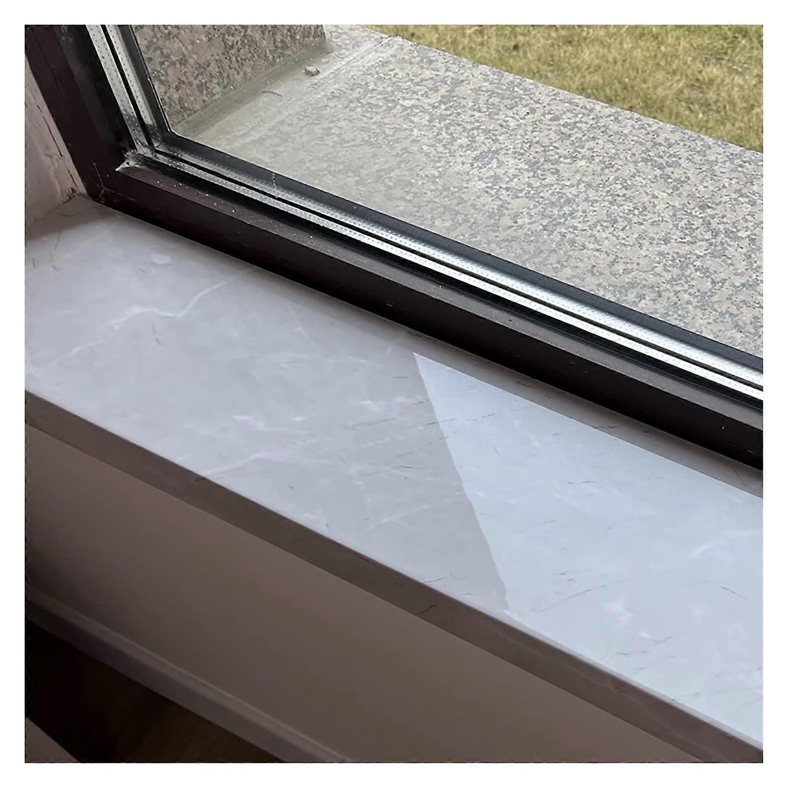Acrylic Window Sill Cover Grey, Tile Surface Protection, Easy to Install Window Sill Cladding, Adjustable 40 x 18 Inches