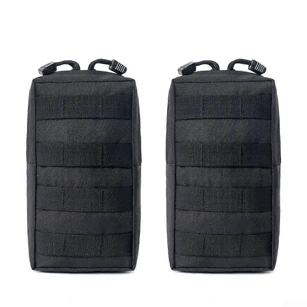 Waterproof Molle Waist Bag for Storing Gadgets While Camping or Hiking Black