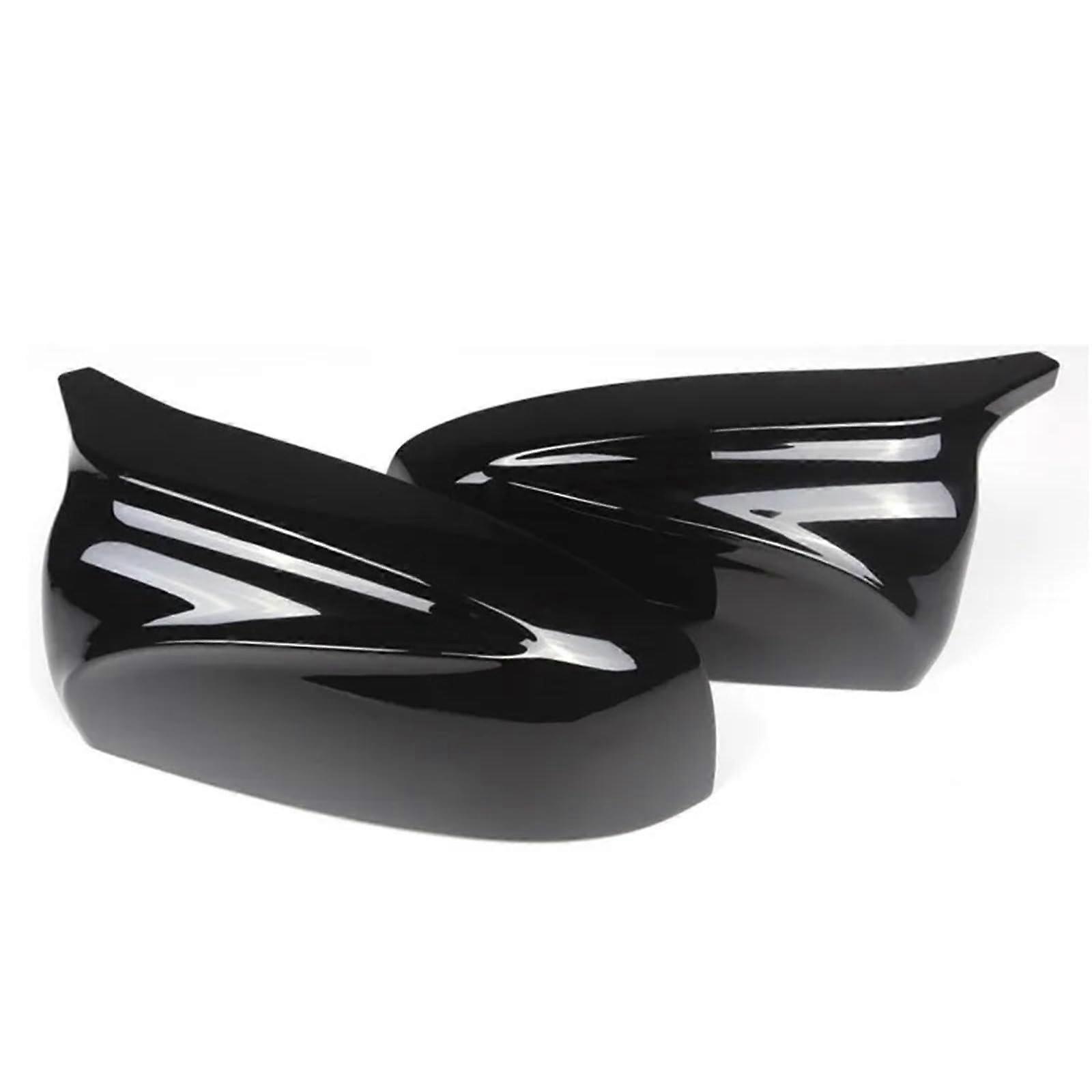 "Side Mirror Caps for BMW X5 E70, X6 E71 2007-2013, Glossy Black ABS Replacement Mirror Cover"