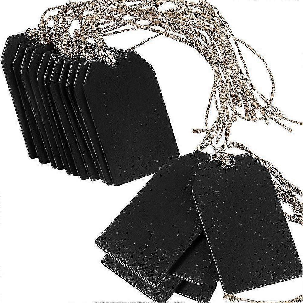 20Pcs Chalkboard Tags Hanging Wooden Mini Chalkboard Signs , Hanging Chalkboard Labels,Message Tags