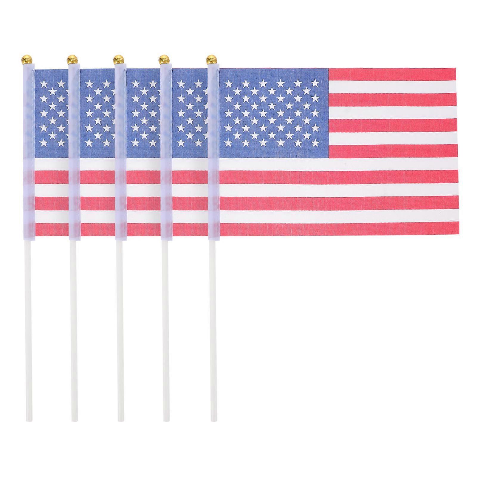 American Handheld Flags, Compact Design, Ideal for Festive Gatherings