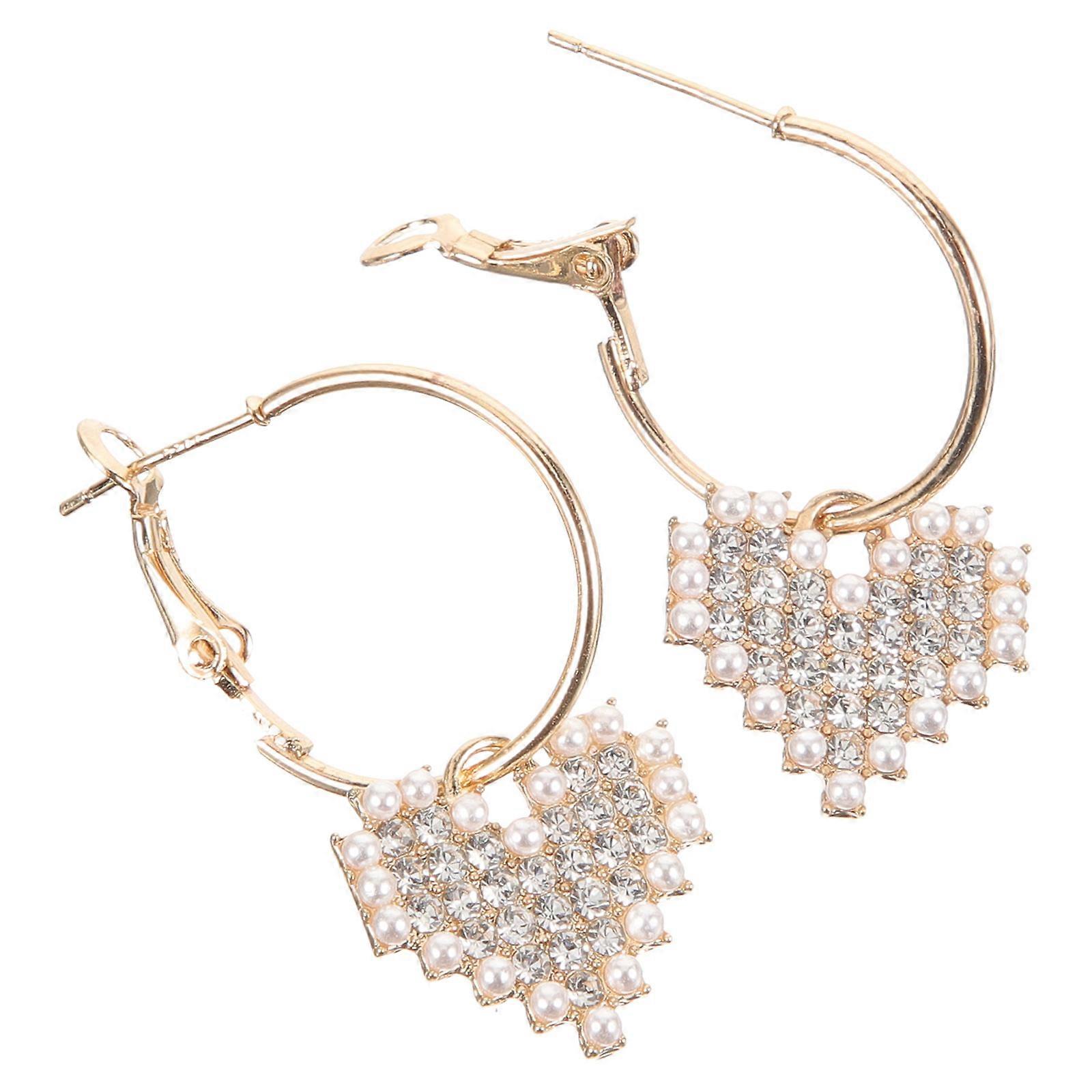 Designer Heart Studs for Women, Unique Style for Evening and Social Gatherings