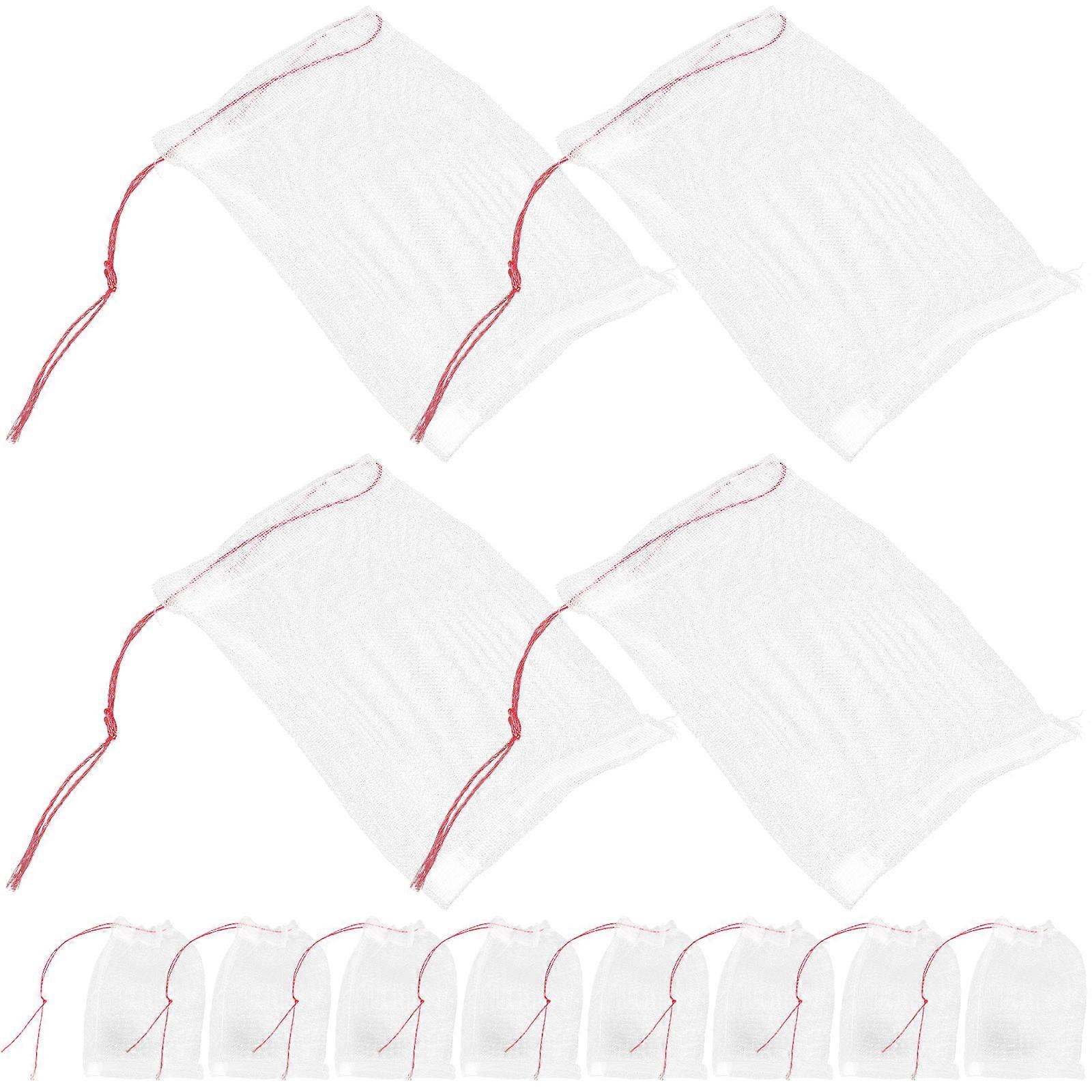 Fruit Netting Bags 50Pcs Nylon Material Seed Protection For Home 15.00X10.00X0.40cm