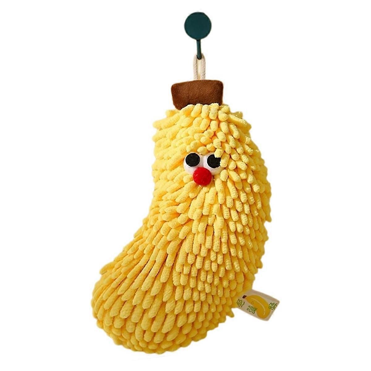Hand Towels,Bathroom Super Chenille Microfiber Towels,Banana