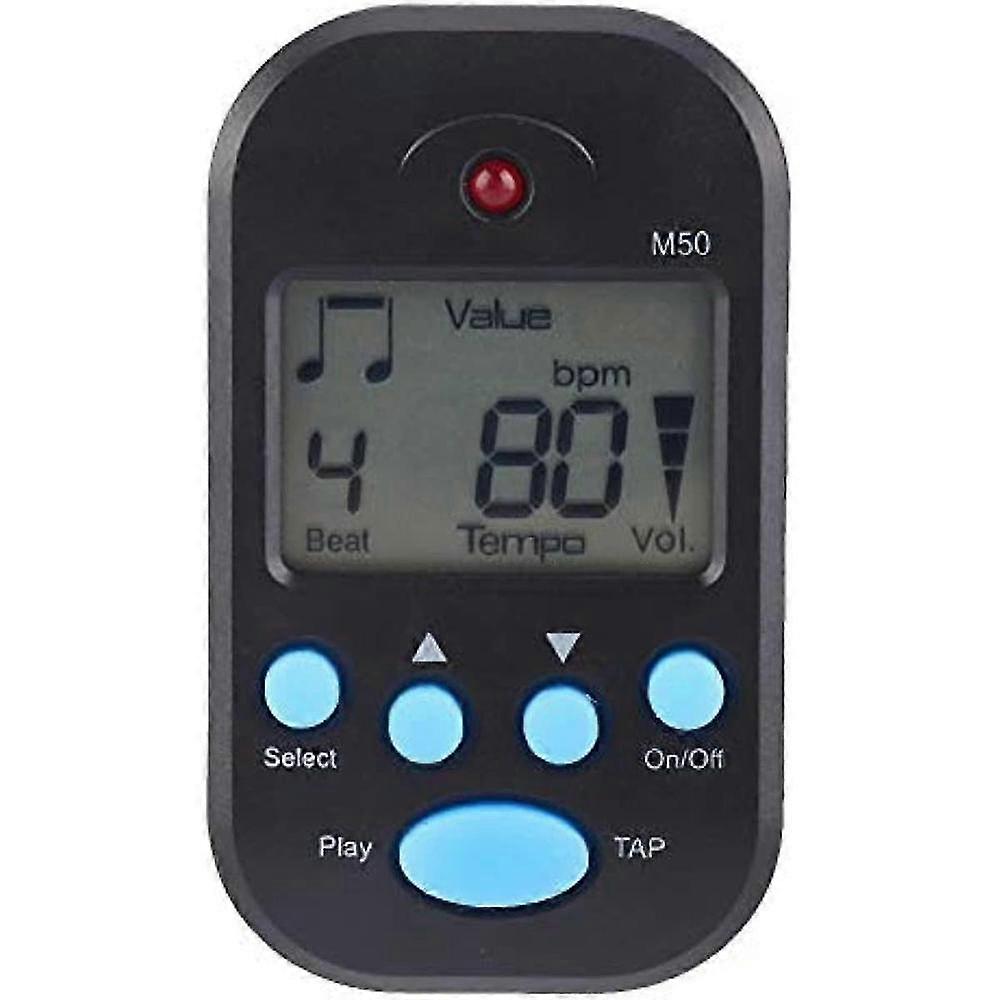 Mini Metronome LCD Digital M50 Metronome Electronic Metronome Digital Beat Tempo for Guitar Piano Violin Drum and Other Instruments Mini Professio