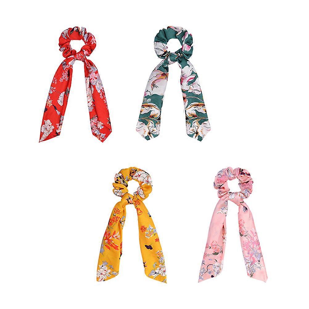 Here's a refined and professional product description for your **4pcs Long Tail Ribbon Rabbit Ear Hair Ties**:
### π° **4PCS Long Tail Ribbon