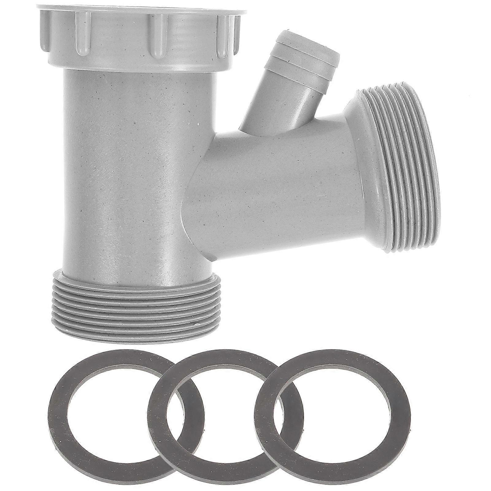 Kitchen Sewer Branch Connector Drain Fitting Adapter for Basins – Durable Hard Pipe, Efficient Drainage, Odor Prevention, Easy Cleaning Design